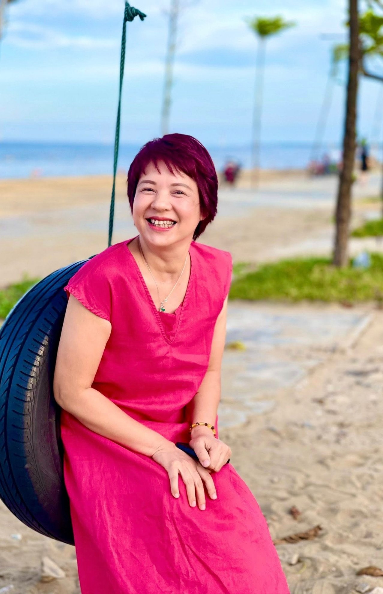 Diễm Quỳnh lạc quan, tích cực ở tuổi 53.&nbsp;