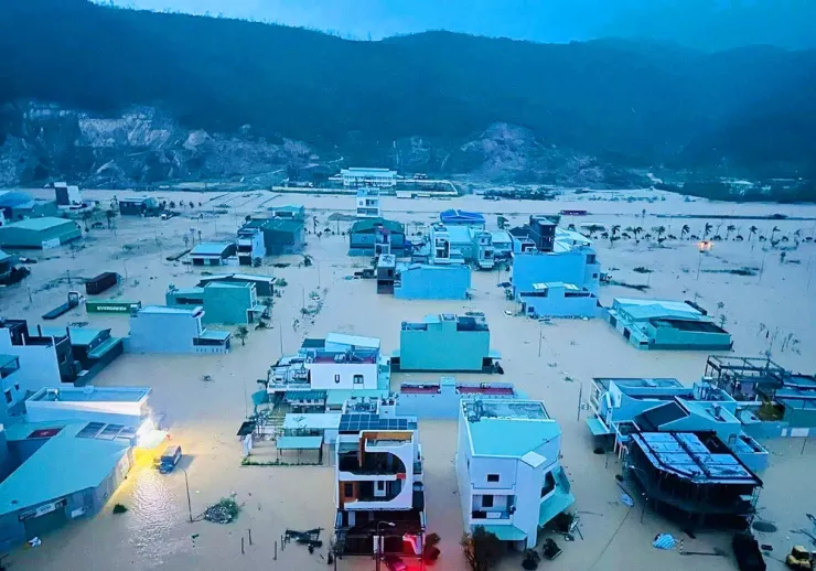 Tình hình mưa lũ ở Gia Lai. Ảnh: VĂN KIẾN