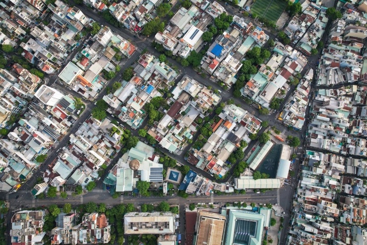 Một góc khu cư xá Bắc Hải nhìn từ trên cao. Ảnh: Nhật Thịnh