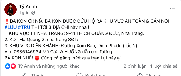 Thông tin các địa chỉ người dân có thể lưu trú miễn phí