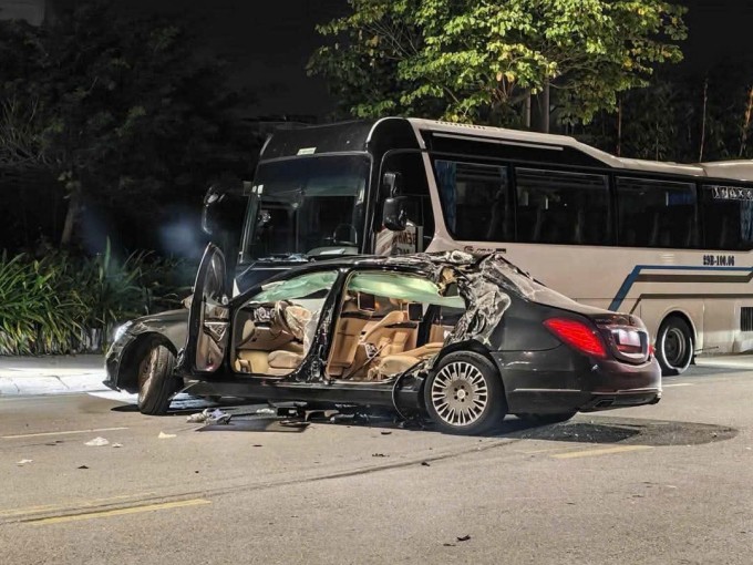 Hiện trường vụ tai nạn rạng sáng 20/11. Ảnh: Xuân Hoa