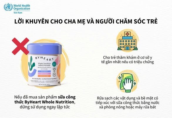 WHO khuyến cáo người tiêu dùng.