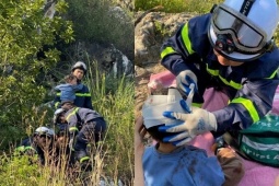 2 trẻ mắc kẹt dưới hố sâu khi đi dã ngoại ở núi Trầm