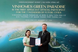 Vinhomes Green Paradise được công nhận là ứng viên đầu tiên của “7 kỳ quan đô thị tương lai” thế giới