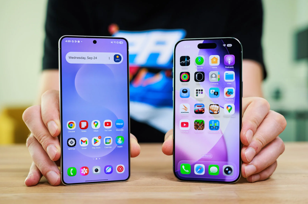 Galaxy S25 Edge và iPhone Air.