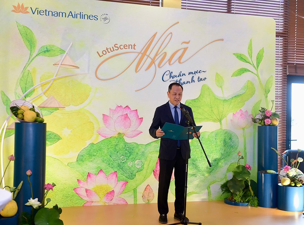 Tổng giám đốc Lê Hồng Hà chia sẻ Nhã là một thành tố quan trọng trong phong cách phục vụ và là bước tiến thiết thực trên hành trình hướng tới hãng hàng không 5 sao quốc tế mang bản sắc Việt của Vietnam Airlines