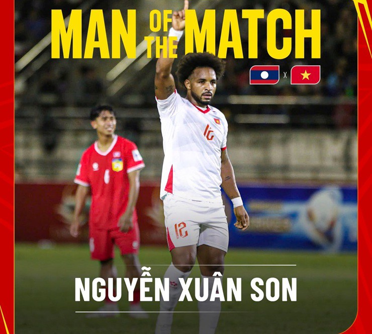 Xuân Son được AFC bình chọn là "Cầu thủ xuất sắc nhất" trận đấu giữa Lào và ĐT Việt Nam