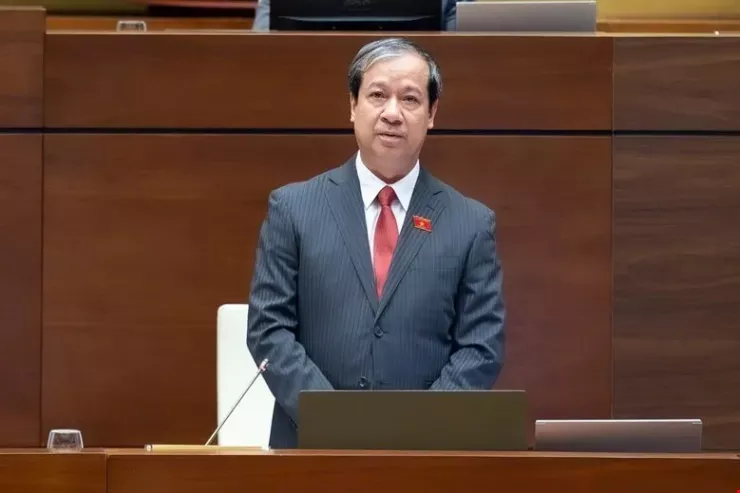 Bộ trưởng Bộ GD&ĐT Nguyễn Kim Sơn. Ảnh: QH