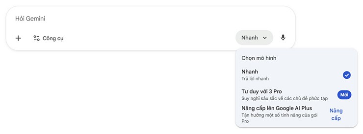 Cách kích hoạt Gemini 3 Pro trên máy tính.