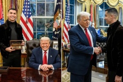Tổng thống Trump chia sẻ video chơi bóng với Ronaldo, CR7 nhận quà đặc biệt