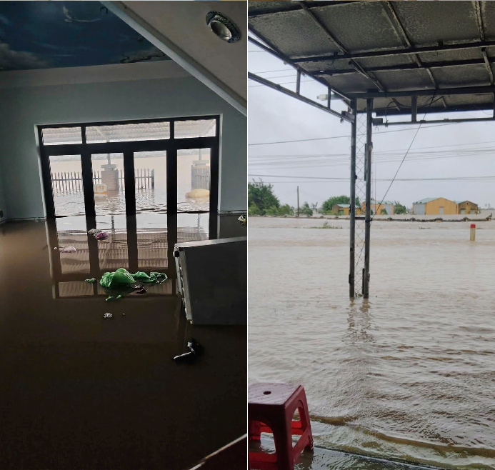 Hoa hậu Yến Nhi cập nhật tình trạng mưa lũ ở quê nhà Đắk Lắk.