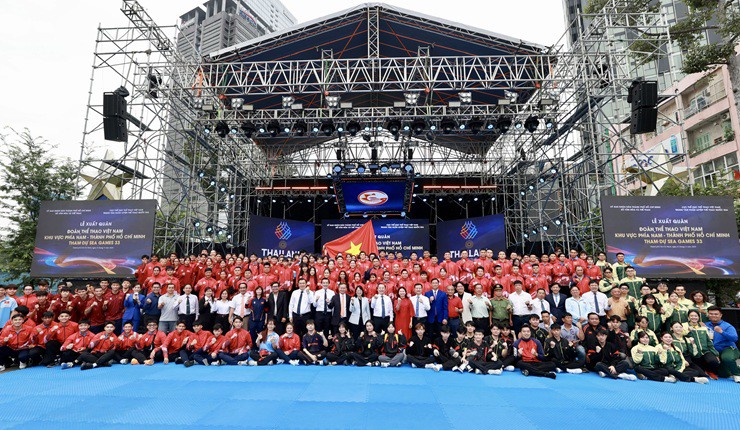 Lễ xuất quân Đoàn thể thao Việt Nam (khu vực phía Nam - TPHCM) dự SEA Games 33