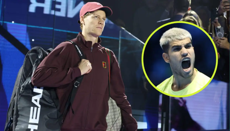 Phong độ của Sinner (ảnh lớn) tốt hơn Alcaraz (ảnh nhỏ) theo UTR Ranking