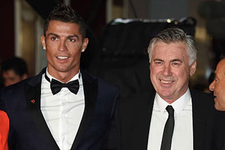 Ronaldo và HLV Ancelotti