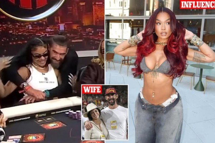 Michael Phelps vợ đẹp con ngoan, bị chỉ trích vì công khai ôm chặt nữ người mẫu