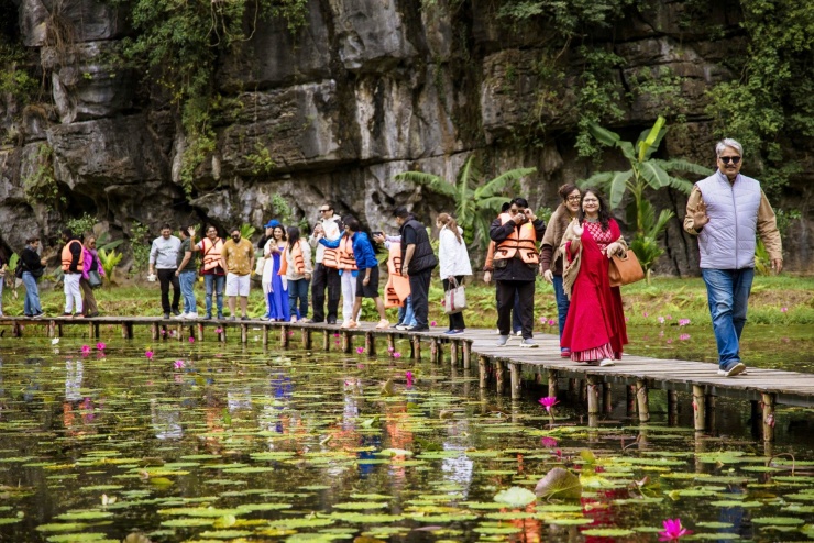 Check-in cùng với hoa súng tại Tam Cốc