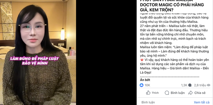 Bà Mai nhấn mạnh trong video “Tất cả sản phẩm khi nhập khẩu đều rất kỹ". Ảnh chụp màn hình