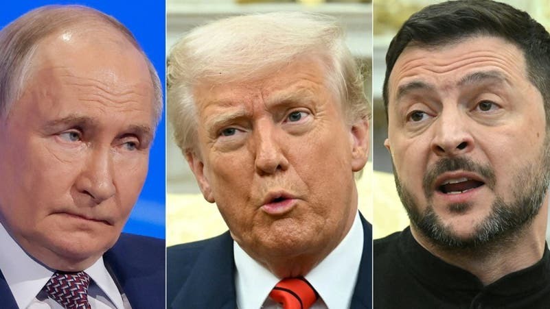 Ông Putin, ông Trump và ông Zelensky đều lên tiếng về kế hoạch hòa bình do Mỹ đề xuất. Ảnh: AFP