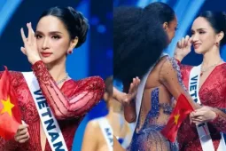 Khoảnh khắc xúc động của Hương Giang trên sân khấu Chung kết Miss Universe 2025