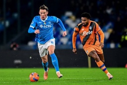 Video bóng đá Napoli - Atalanta: Bùng nổ hiệp 1, tạm lấy lại ngôi đầu (Serie A)