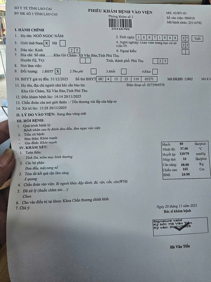 Xác minh vụ việc giáo viên và hiệu trưởng ở Lào Cai xô xát trong tiệc liên hoan 20/11 - 1