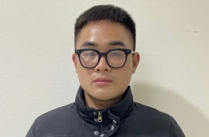 Lương Cao Phúc tại cơ quan công an