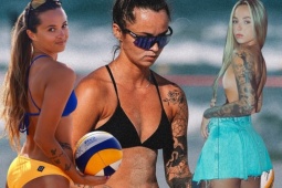 Mỹ nhân bóng chuyền "xăm trổ hổ báo", khiến cánh mày râu vừa sợ vừa mê