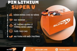 Pin lithium xe nâng SuperV – Công nghệ mới nâng tầm hiệu quả