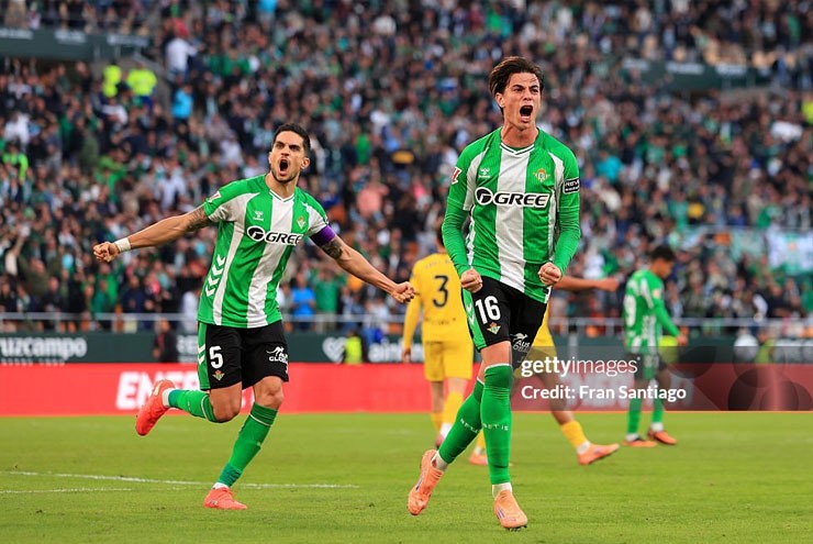 Bàn gỡ hòa của Real Betis
