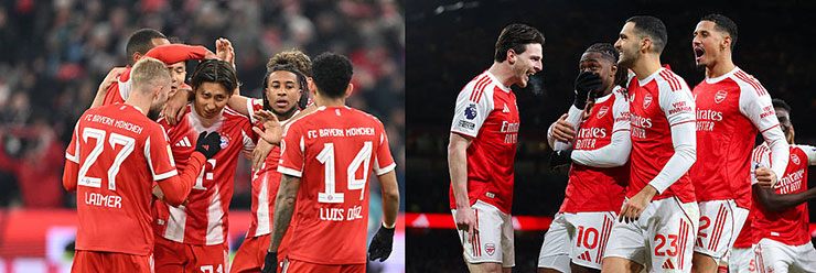 Bayern - Arsenal sẽ gặp nhau trong lúc hai đội đạt phong độ rất cao
