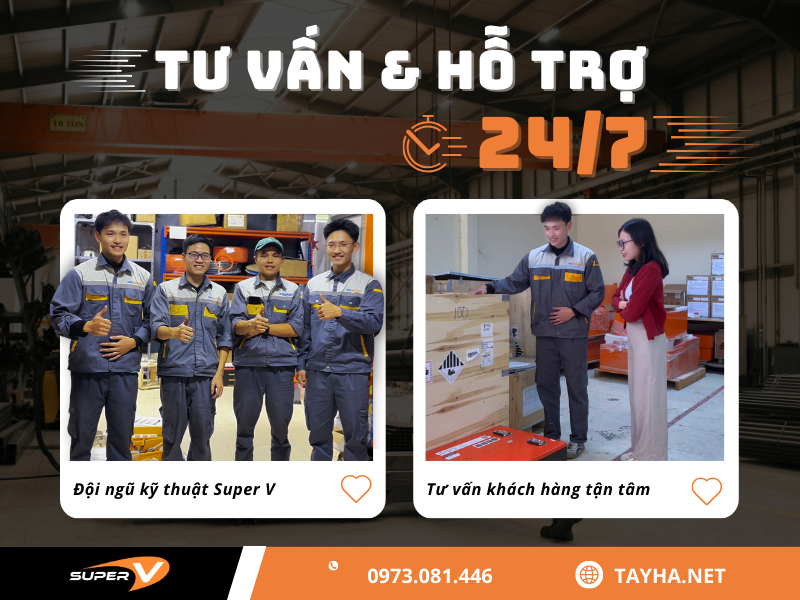 Đội ngũ kỹ thuật luôn sẵn sàng hỗ trợ khách hàng 24/7