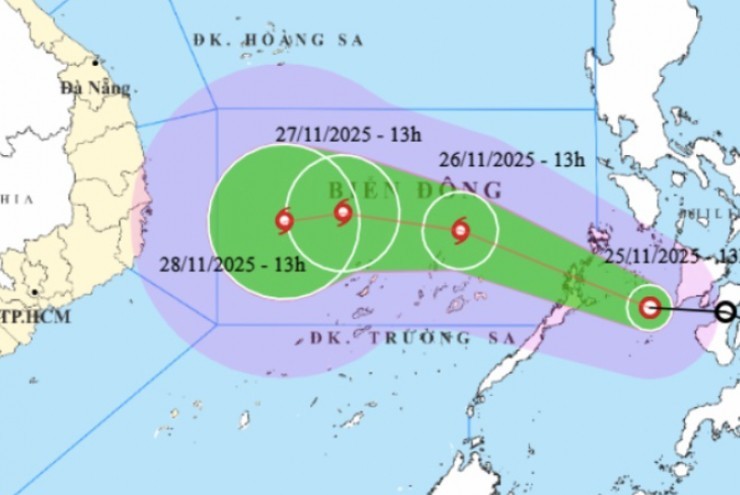 Áp thấp nhiệt đới di chuyển nhanh hơn, sắp mạnh thành bão số 15 giật tới cấp 12, hướng vào đâu?