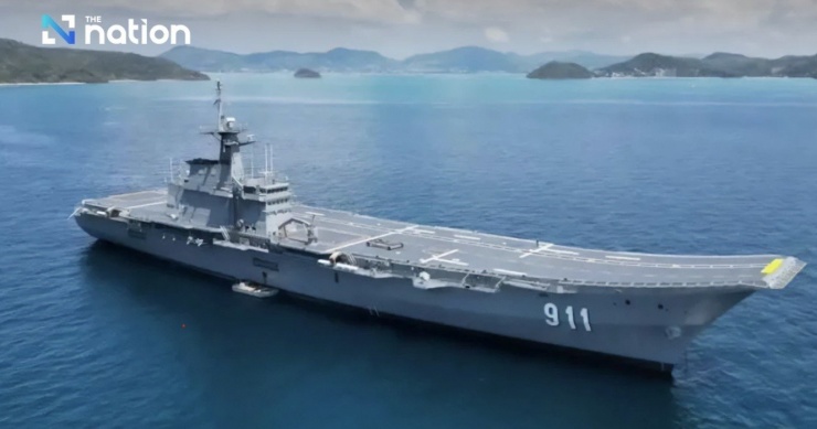 Tàu sân bay Chakri Naruebet của Thái Lan. (Ảnh: The Nation)