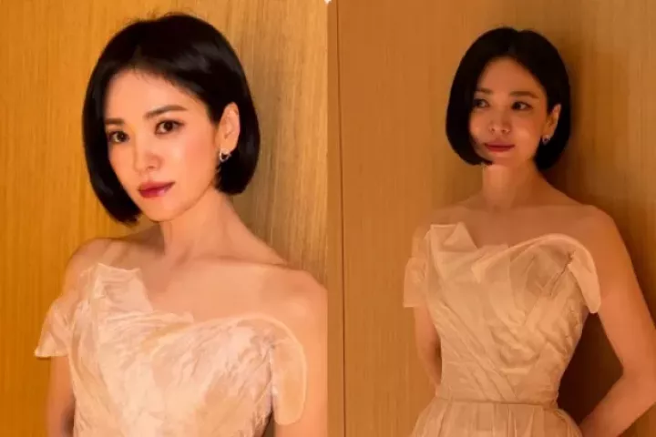 Song Hye Kyo đẹp "không góc dìm" dù ảnh hậu trường mờ nhoè