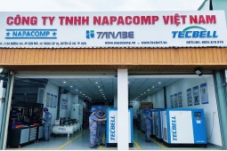 Napacomp ra mắt máy nén khí Tecbell công nghệ Nhật Bản tại SECC