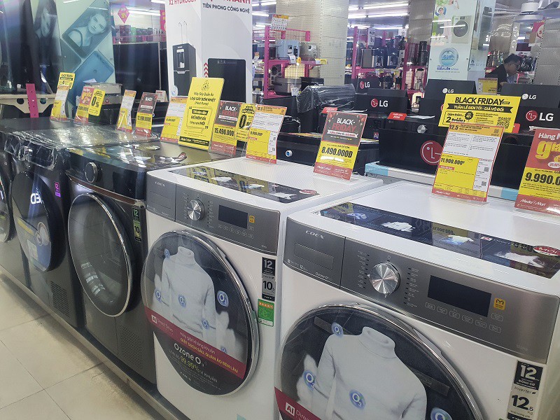 Loạt máy giặt giảm giá đến 50%.