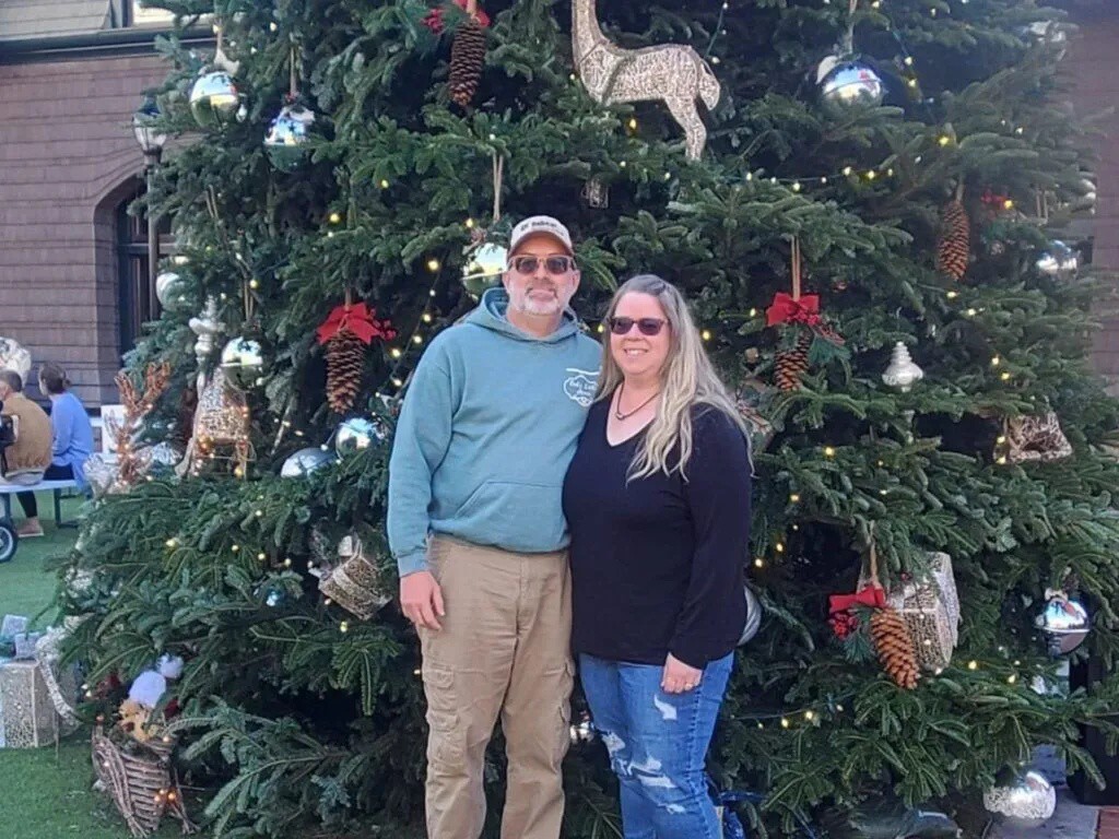 Steve và vợ mình.