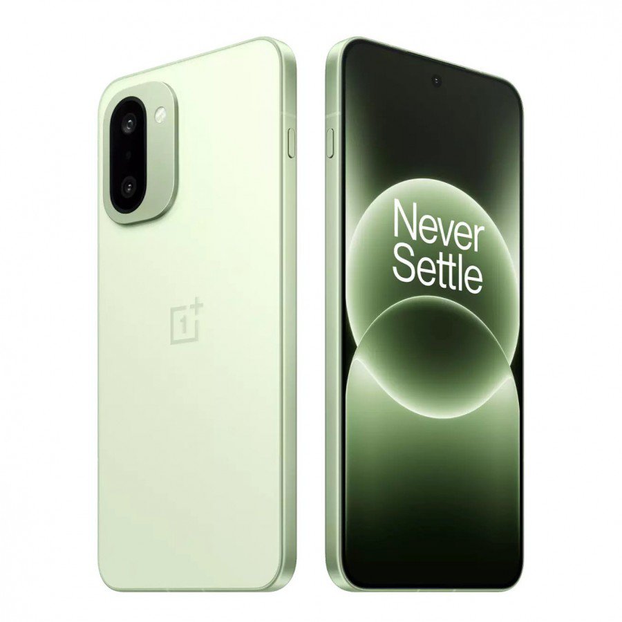 OnePlus Ace 6T màu đen và xanh lá cây.