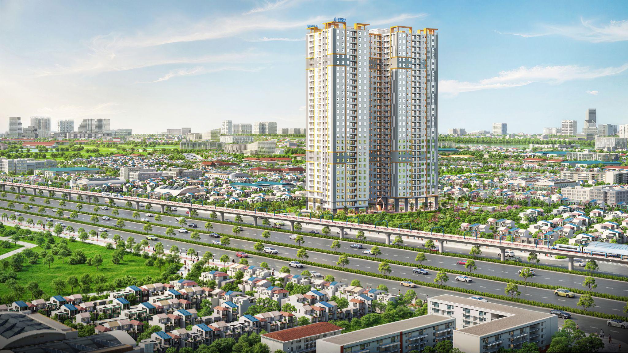 Diamond Boulevard hưởng trọn lợi thế từ quy hoạch hạ tầng trong thời gian tới khi nằm sát mạnh Ga metro C7 của tuyến metro Thủ Dầu Một - TPHCM