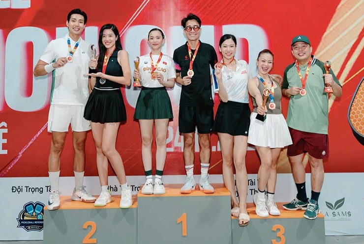 Hồ My lần đầu lên ngôi vô địch ở một giải pickleball