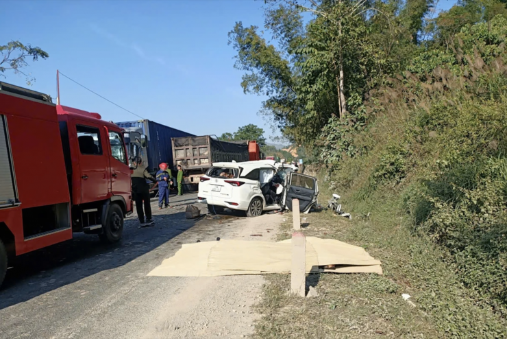 Hiện trường vụ tai nạn. Ảnh: Đ.X