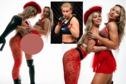 2 kiều nữ UFC khoe loạt ảnh mặc "xuyên thấu", đỏ mặt với tư thế "nhạy cảm"