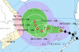 Bão số 15 có thể đổi hướng với 2 kịch bản tác động khác nhau