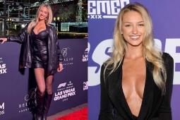 Nữ người mẫu "náo loạn" làng thể thao: Mặc đồ da báo, khoe vòng 1 nóng bỏng