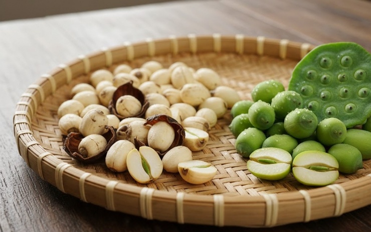 Hạt sen, hay còn gọi là liên nhục, từ lâu đã nổi tiếng trong y học cổ truyền với khả năng dưỡng tâm an thần.