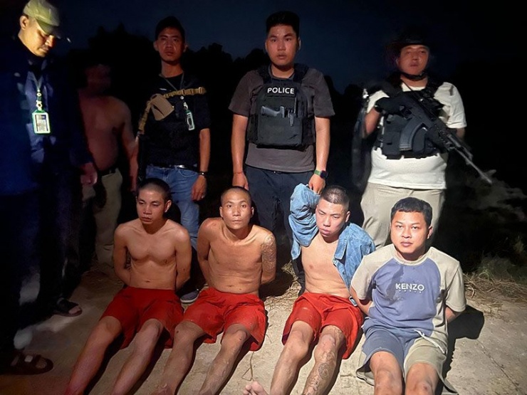 Các nghi phạm bị bắt trở lại sau khi được N.T.H.Vân giải cứu.