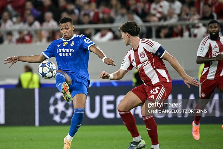 Video bóng đá Olympiacos - Real Madrid: Tuyệt đỉnh Mbappe lập poker, điên rồ 7 bàn (Cúp C1)