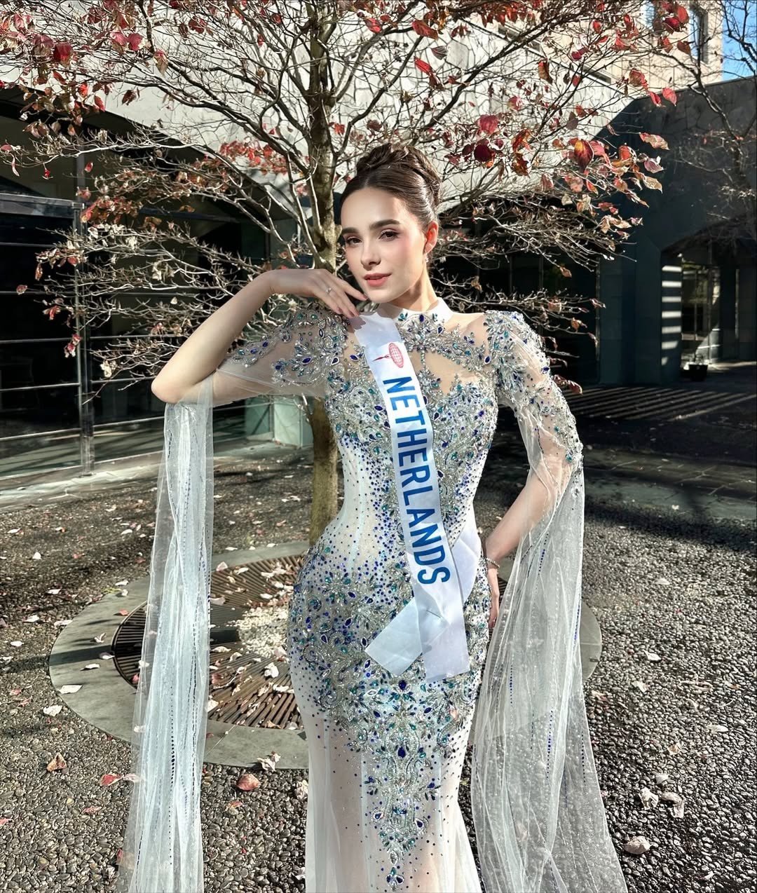 Đại diện Hà Lan - Serena Darder là một trong những ứng viên sáng giá của châu Âu. Serena từng tham dự Miss Cosmo tại Việt Nam và lọt vào top 21. Cô được nhận xét có gương mặt thanh lịch, phong thái sang trọng. Trong quá trình tham gia Hoa hậu Quốc tế 2025 ở Nhật Bản, Serena ghi điểm với những bộ váy áo lộng lẫy, chuyên nghiệp.