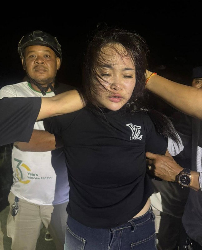 Nghi phạm N.T.H.Vân bị nhà chức trách Campuchia bắt giữ sau vụ giải cứu phạm nhân.