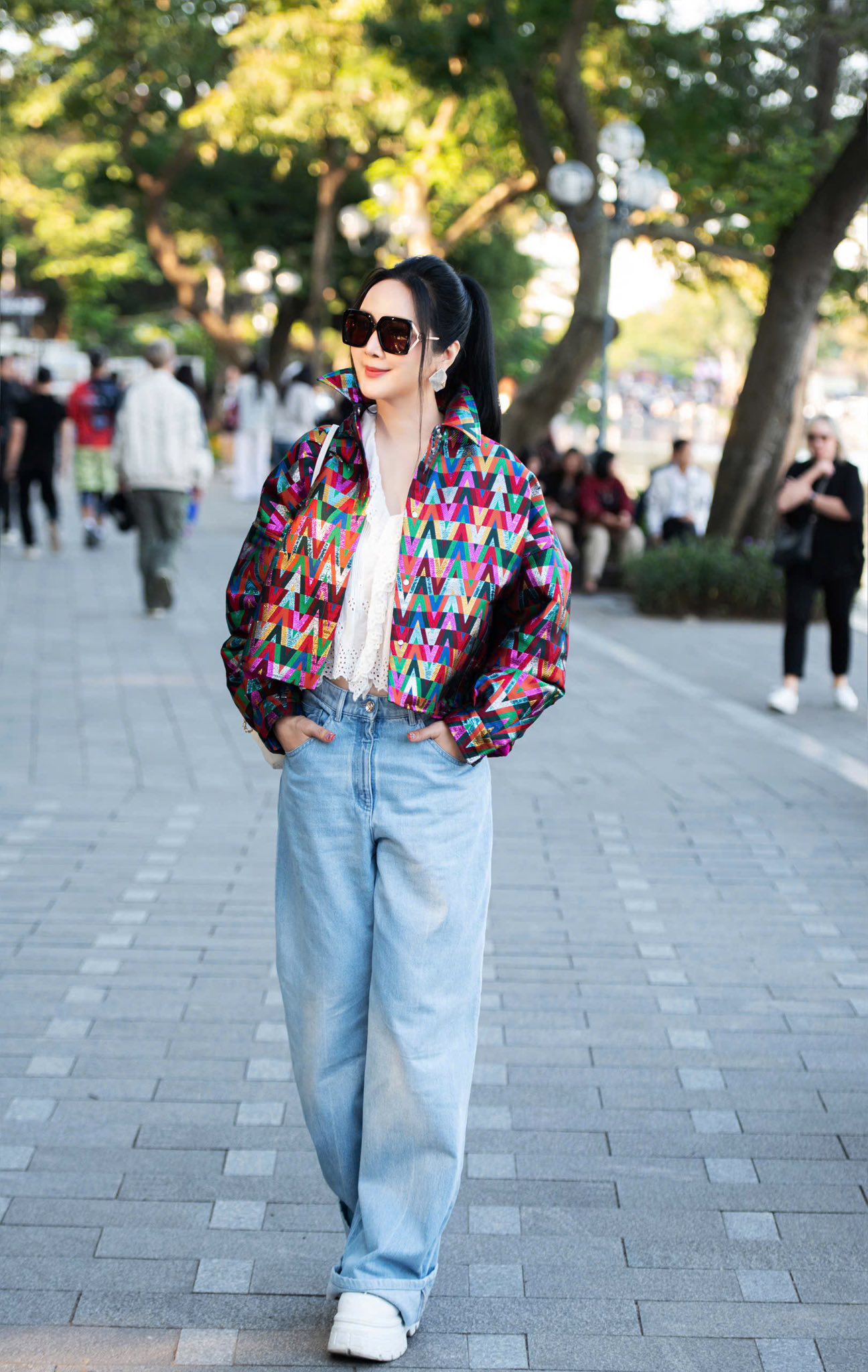 Hoa hậu Đền Hùng Giáng My đọ sắc bên cựu người mẫu Thủy Hương - 6